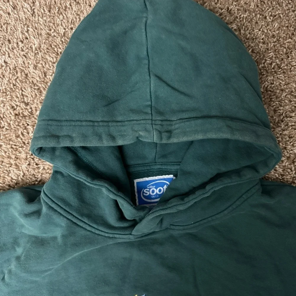 Vintage Wilbur Soot 1996 Operating System Green Fleece Lined Hoodie Size‎ Large - Picture 10 of 13